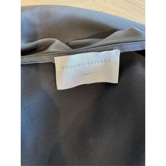 Modern Citizen Black Silky Slip Dress S Open Back LBD 90s Cocktail Party Date - Picture 6 of 6